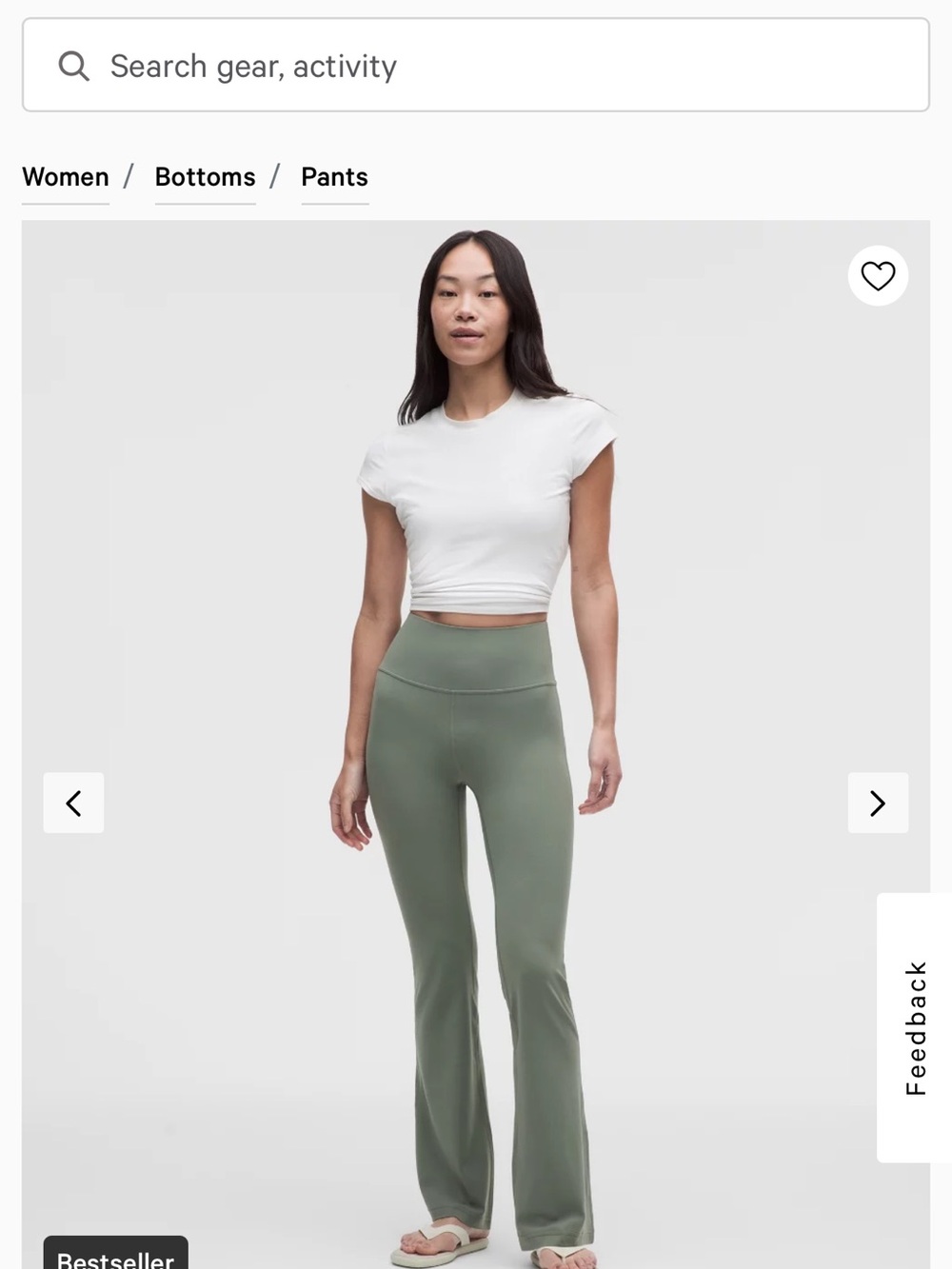 Groove super high rise flared pant nulu regular length in Sage green - lululemon